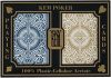Kem Arrow Playing Cards: Poker Size, Blue& Gold, Super Index, 2-Deck Set